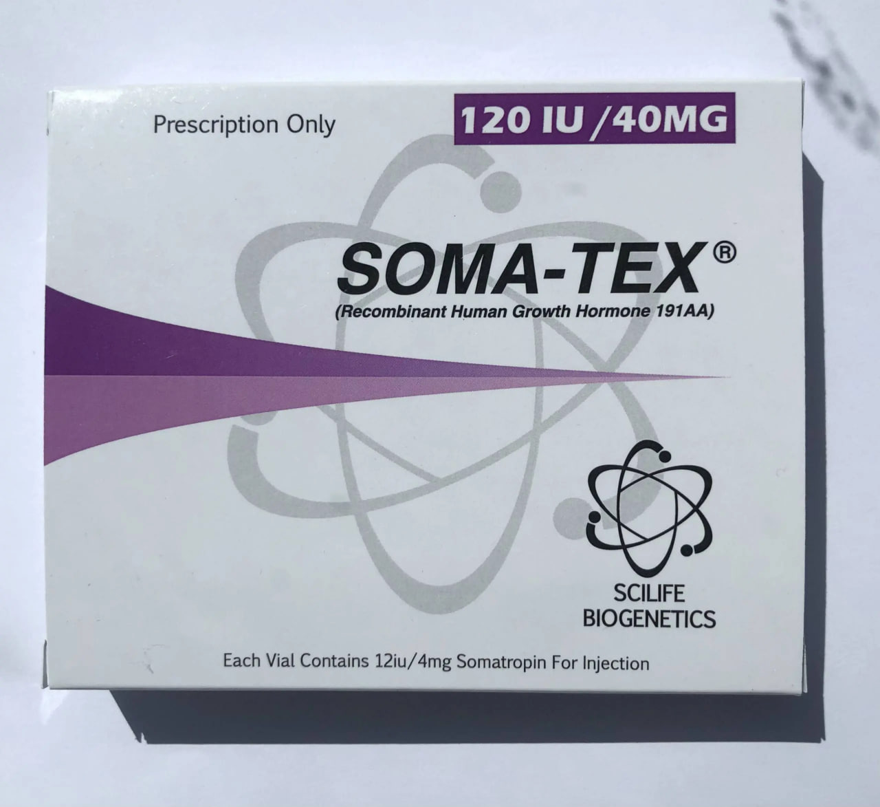 Growth Hormone SOMA-TEX 120 units + water